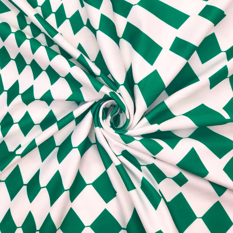 Check Print Tight Fitting Long Plus Size Dress