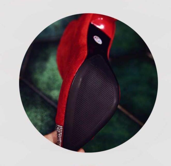 Women's Zipper Ankle Red Wedding Shoes Bridesmaid High Heel Stiletto Martin Boots