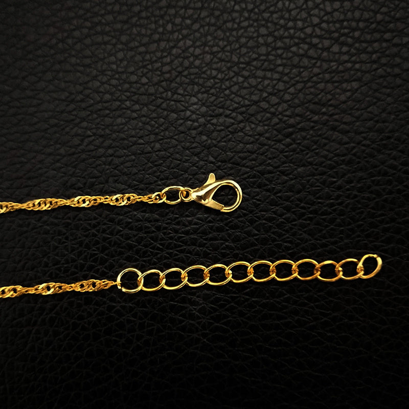 Initial Letter Hexagon Pendant Necklace For Women Jewelry